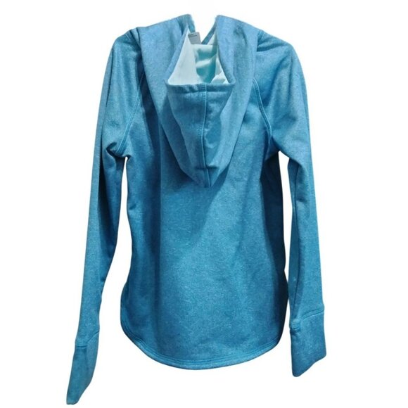Athletic Works Size Small 6-6X Hoodie Girls Blue Sweatshirt With Kangaroo Pocket - Picture 3 of 5